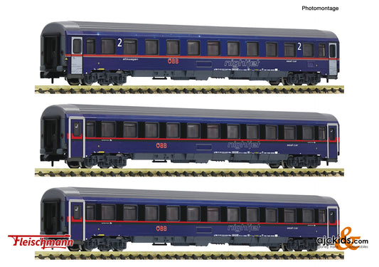 3 piece set: "Nightjet" Eurofima coaches, ÖBB