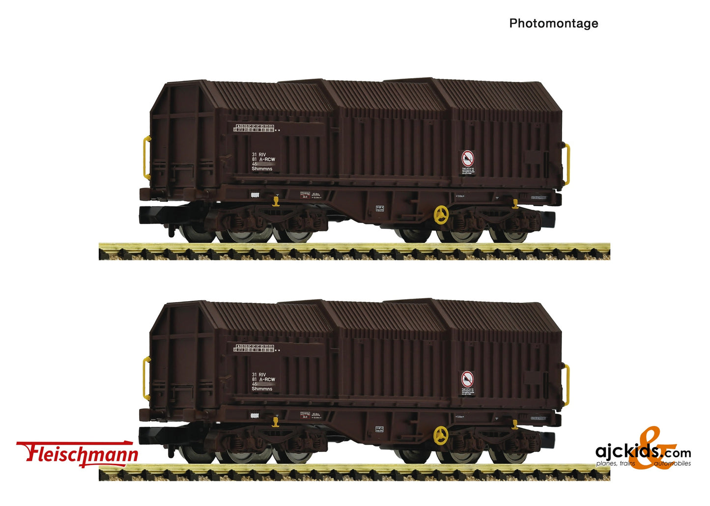 Fleischmann 6660075 2 piece set: Telescopic hood wagons, ÖBB 