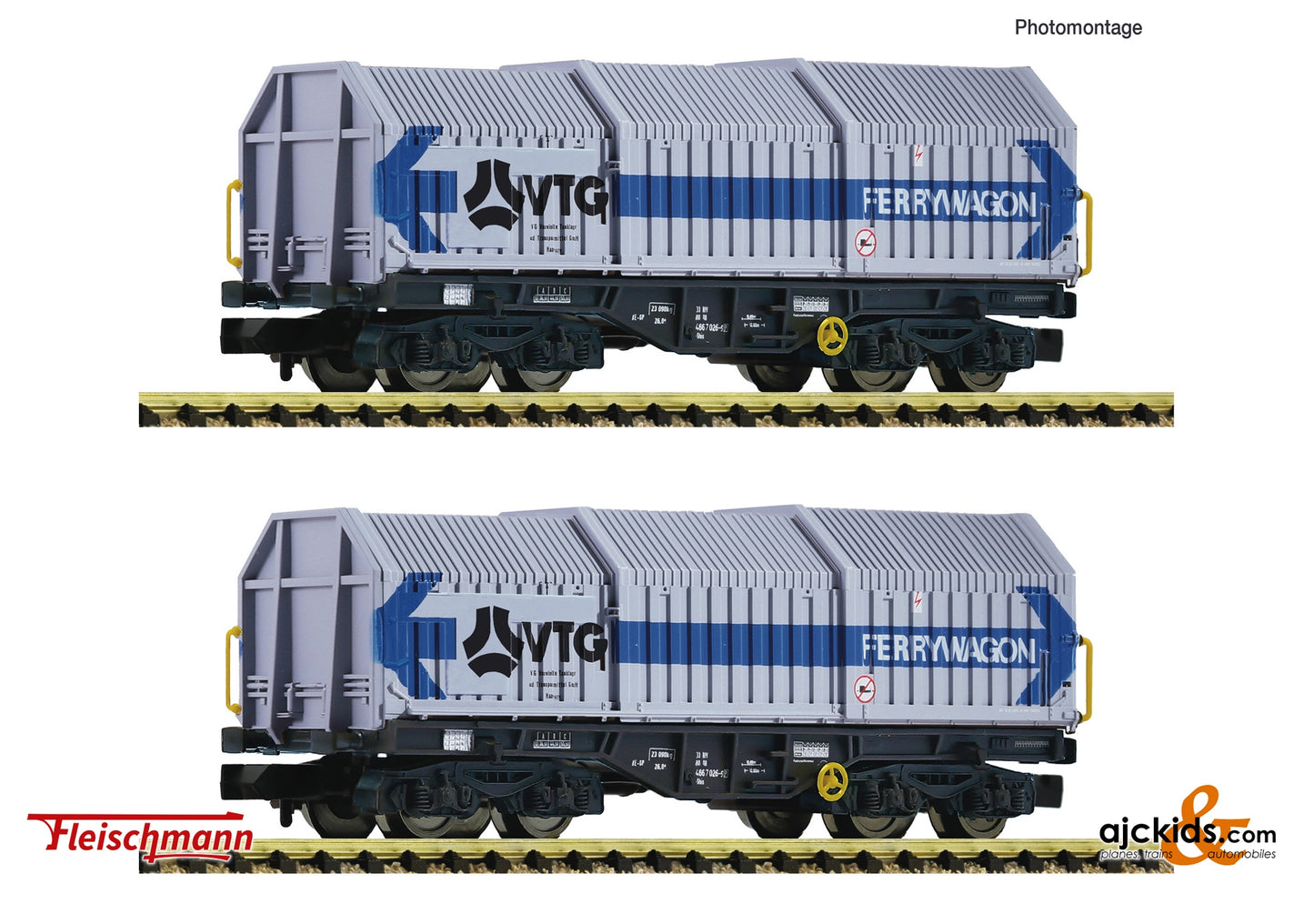 2 piece set: Telescopic hood wagons, VTG