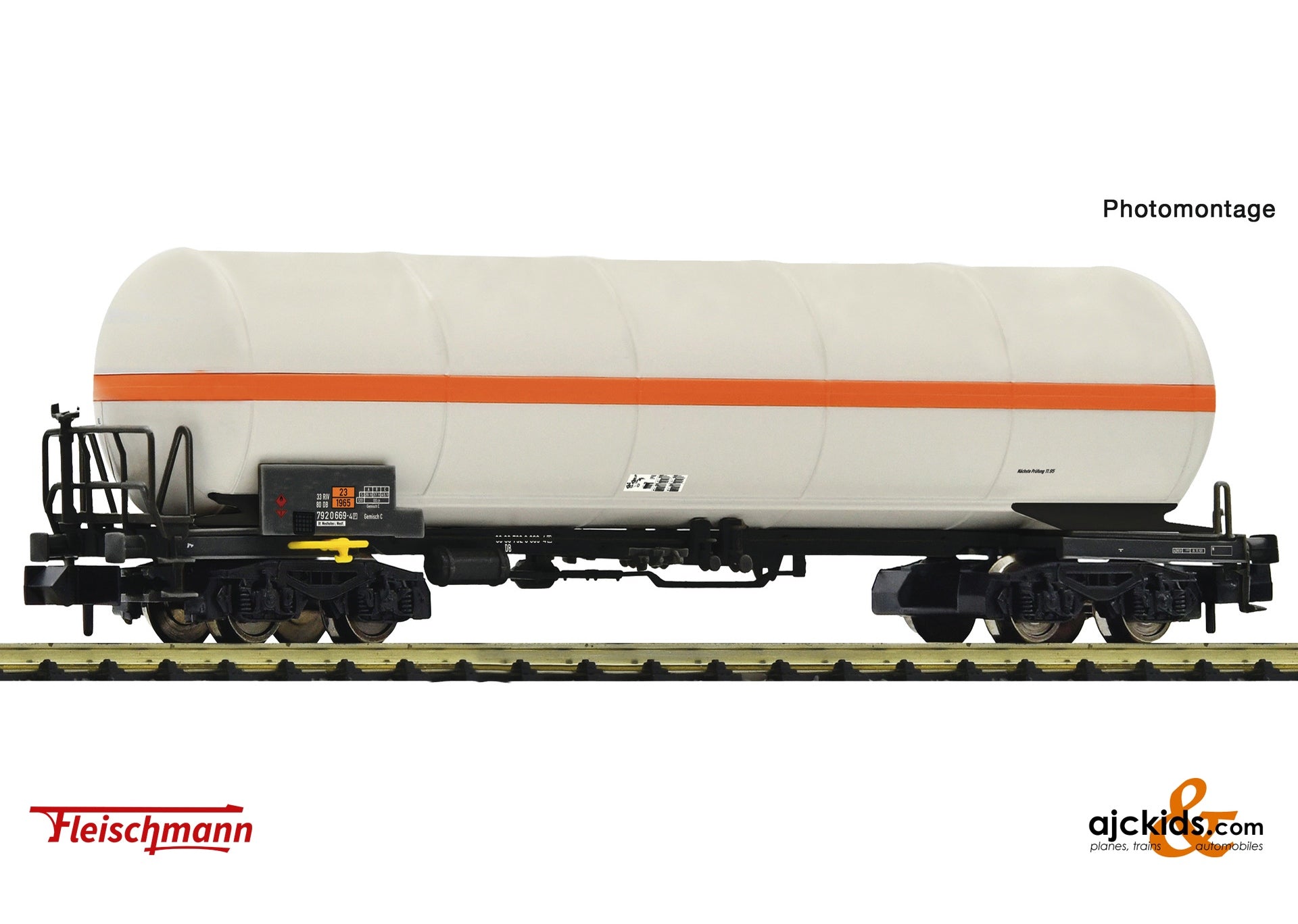 Fleischmann 6660081 Pressurised gas tank wagon, DB 