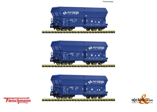 Fleischmann 6660086 3-piece set: Self-unloading wagons, PKP Cargo 