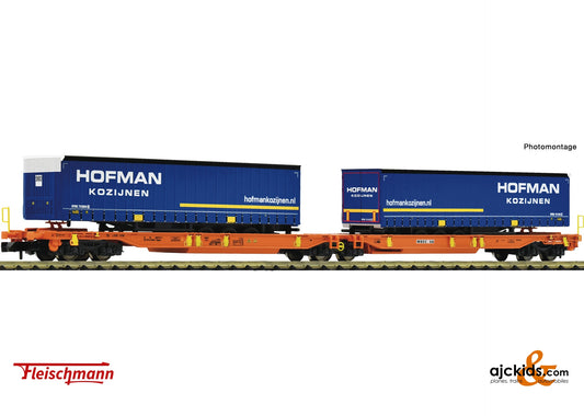 Fleischmann 6660118 Articulated double-pocket wagon T2000, Wascosa 