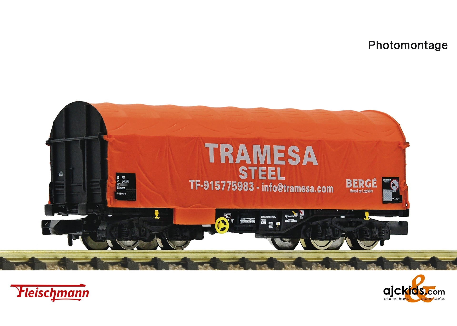 Fleischmann 6660125 Slide tarpaulin wagon, Tramesa 