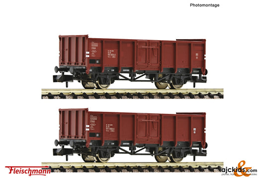 Fleischmann 6660138 - 2 piece set: Open goods wagons, DR