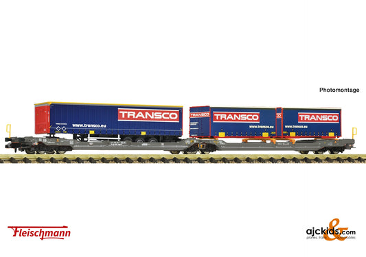 Articulated double-pocket wagon T3000e, HUPAC