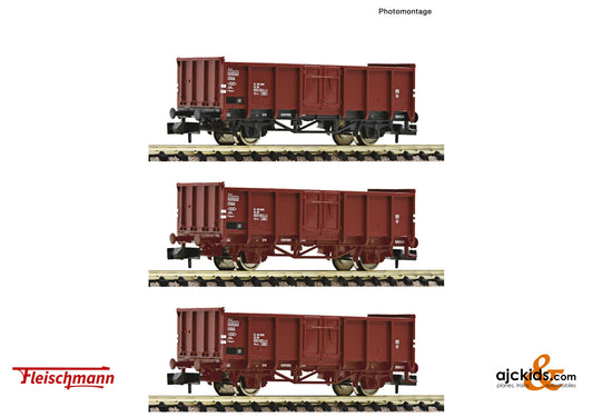3 piece set: Open goods wagons, DR