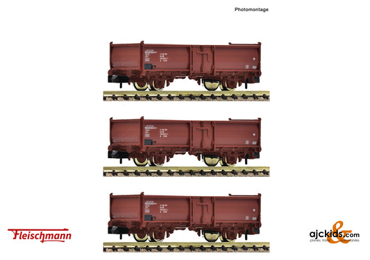 3 piece set: Open goods wagons, DR