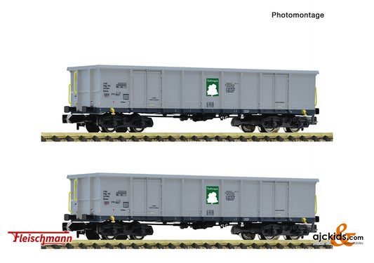 2 piece set: Open goods wagons, Tankwagon