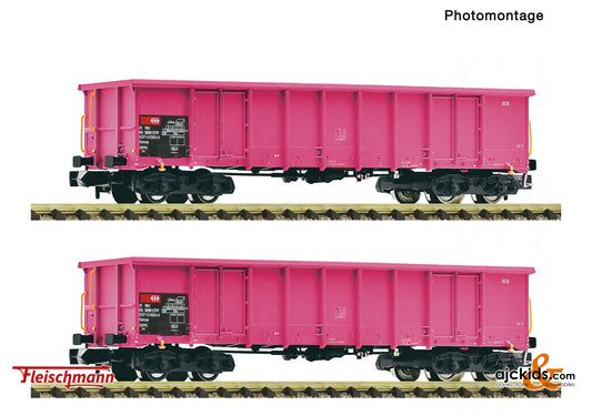 2 piece set: Open goods wagons, SBB