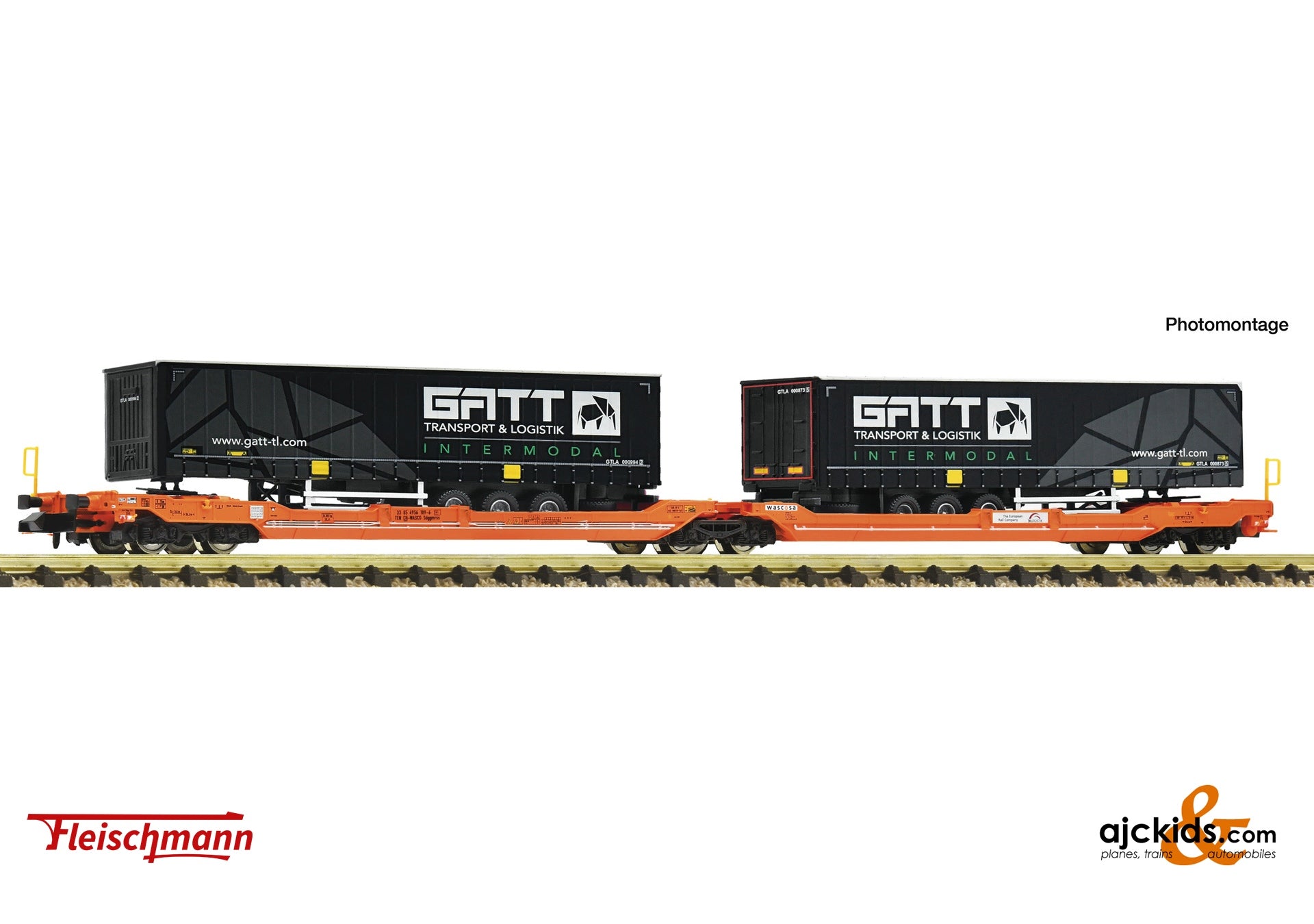 Articulated double-pocket wagon T3000e, Wascosa