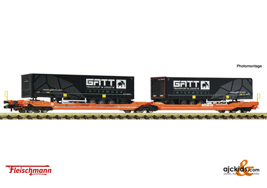 Articulated double-pocket wagon T3000e, Wascosa