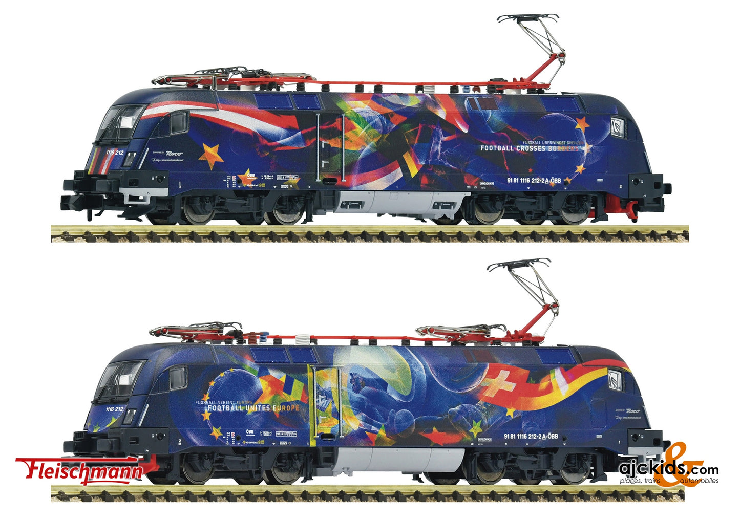 Electric locomotive 1116 212-2 "Football unites Europe", ÖBB