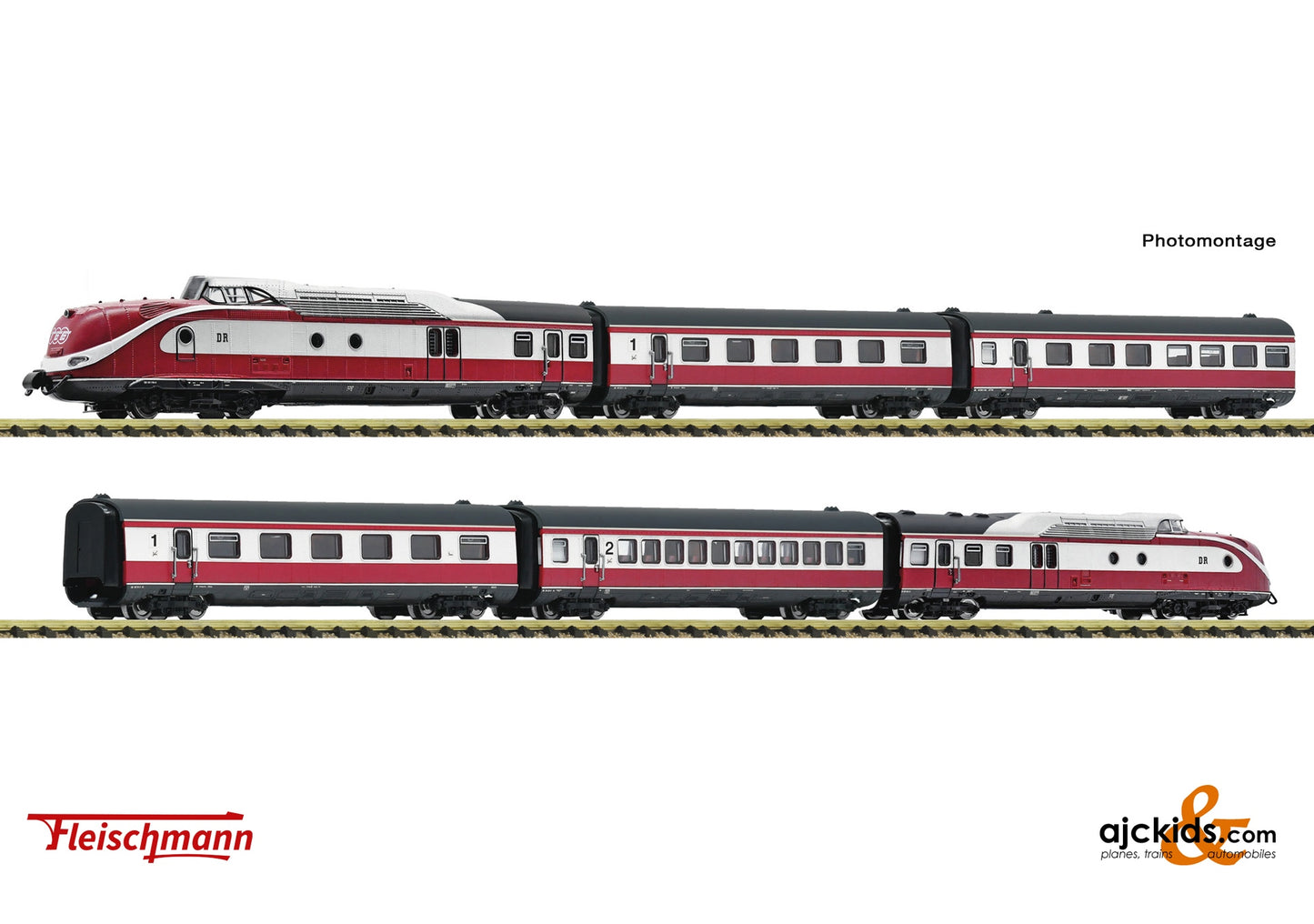 6 piece  Set: Diesel multiple unit VT 601 "Max Liebermann"