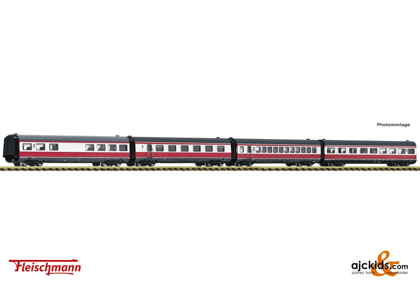 4 piece set: "Max Liebermann" supplementary coaches, DR