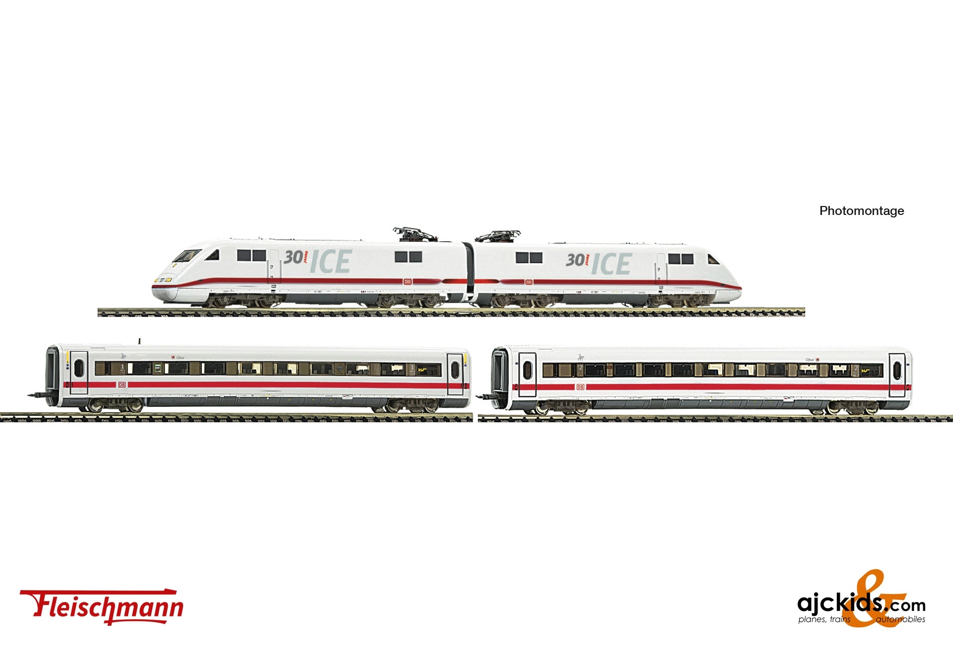 4 piece  Set: Electric multiple unit 401 086-4 "30 years ICE"
