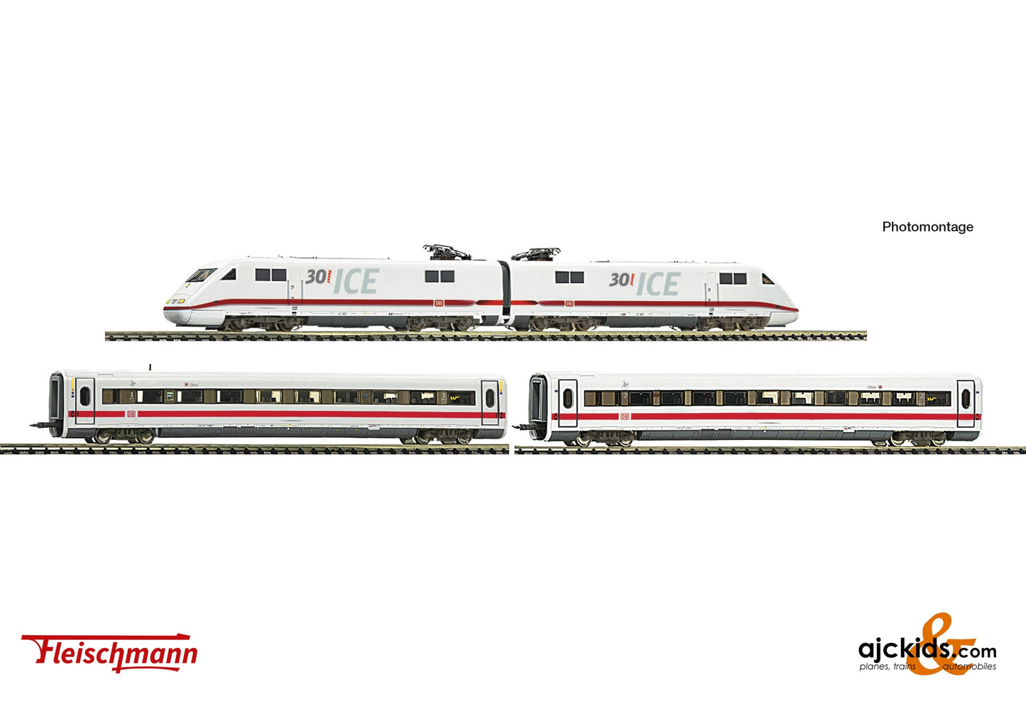 4 piece  Set: Electric multiple unit 401 086-4 "30 years ICE"