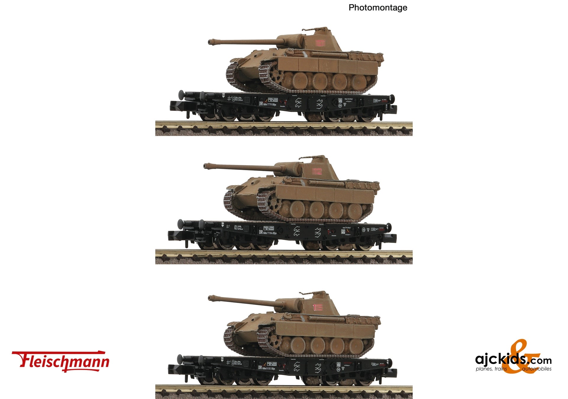 3 piece  Set: Heavy-duty flat wagon