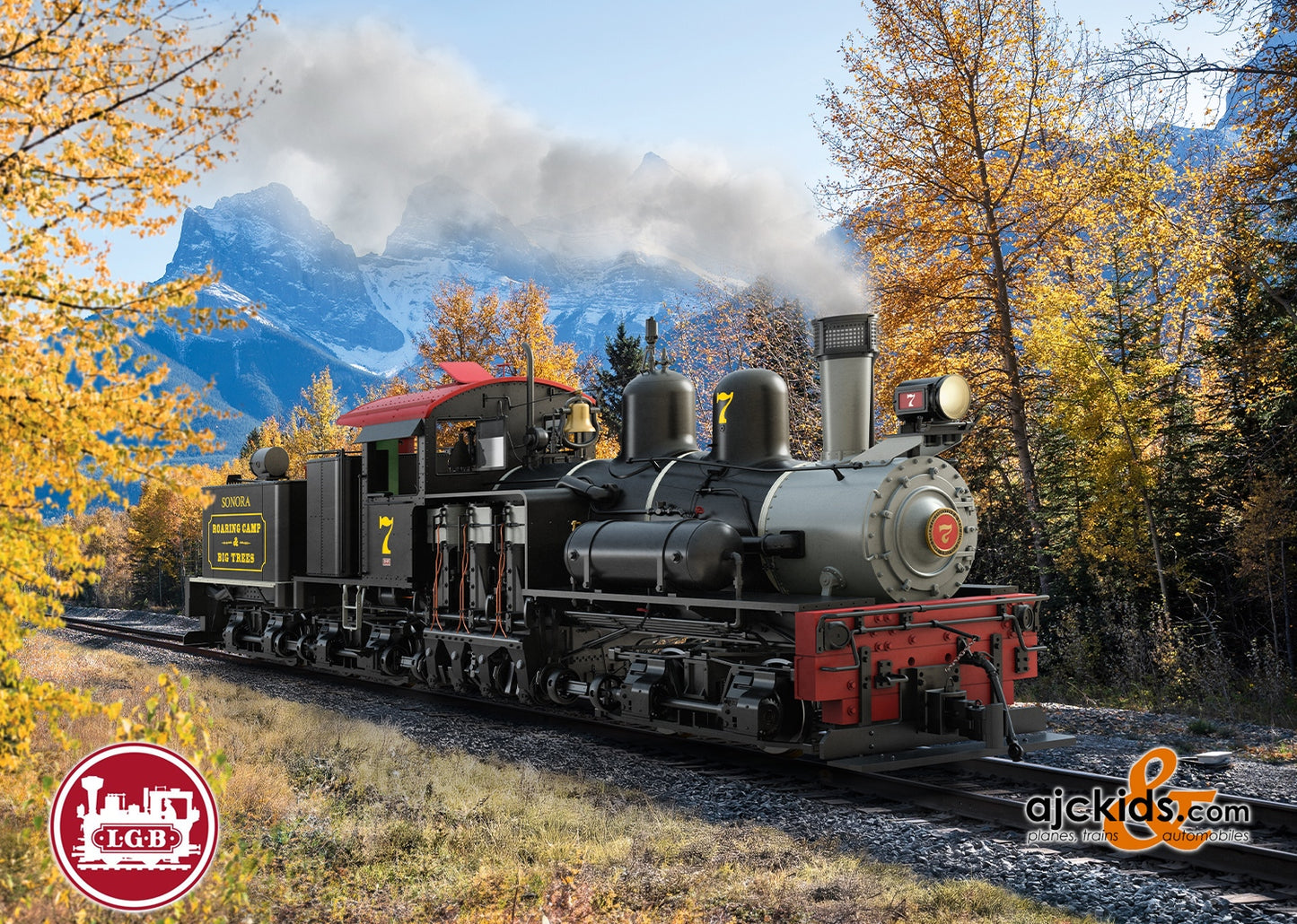 LGB 26701 - RC & BT RR Shay Steam Locomotive No. 7 at Ajckids.com