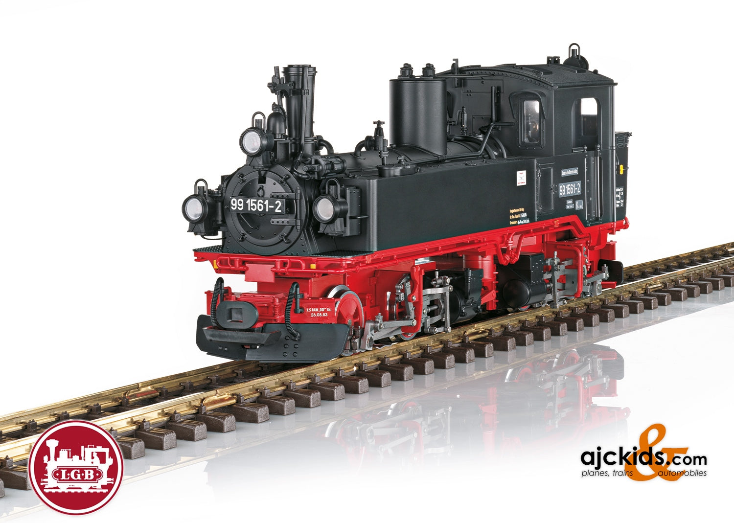 LGB 26847 - DR Steam Locomotive, No. 99 1561-2 at Ajckids.com