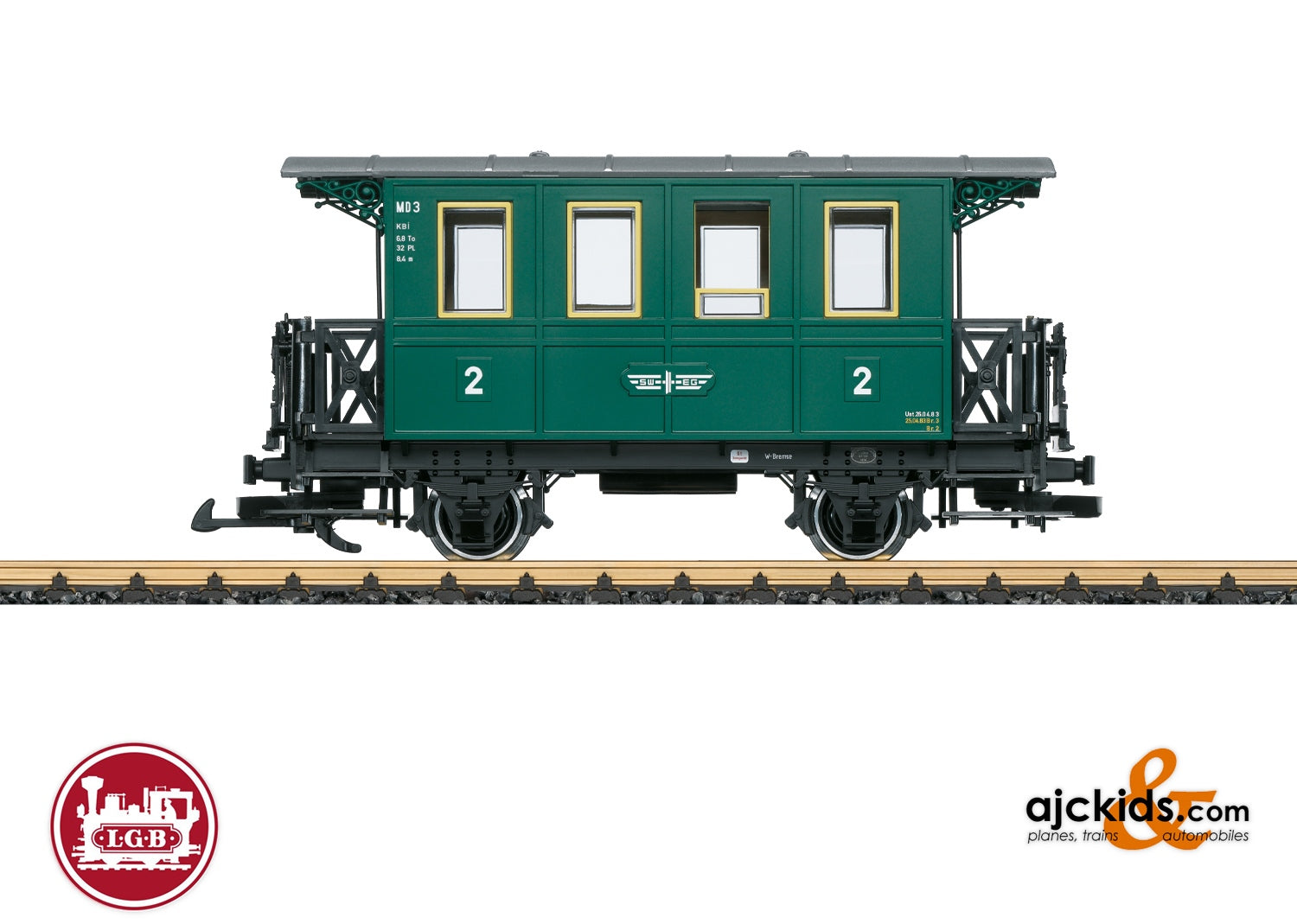 LGB 30142 - Jagsttal Railroad Type MD 3 Passenger Car