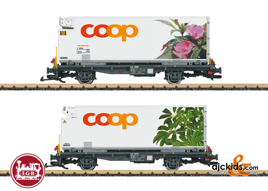 LGB 45885 - RhB Container Car Set "coop®"