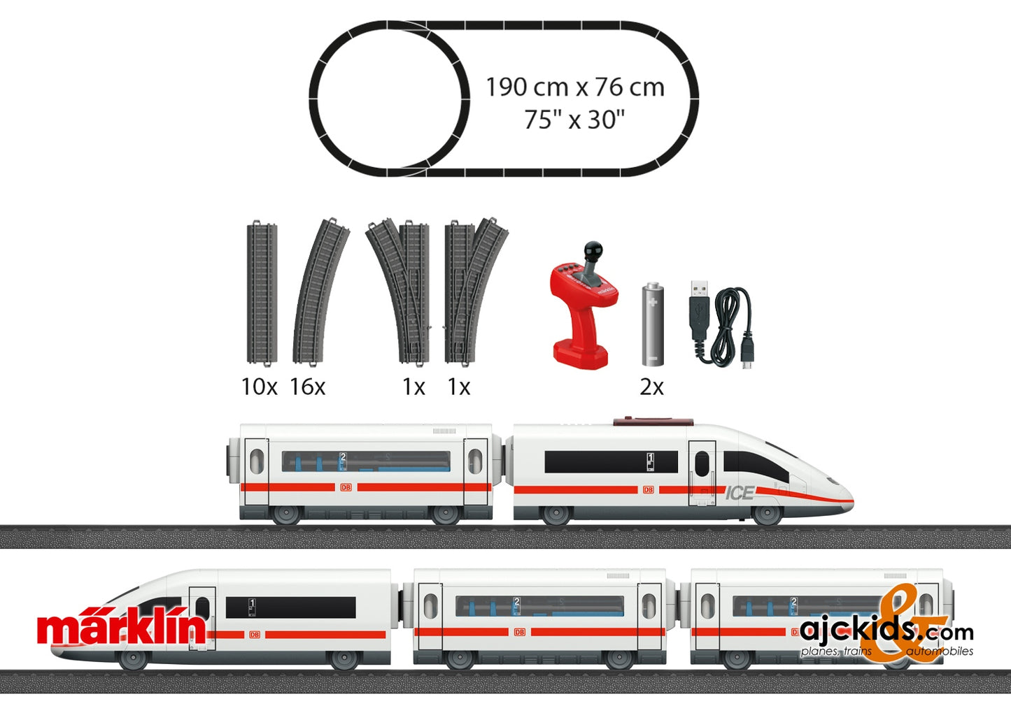 Marklin 29420 - Märklin my world - "ICE 3" Starter Set for Children Ages 3 and Above