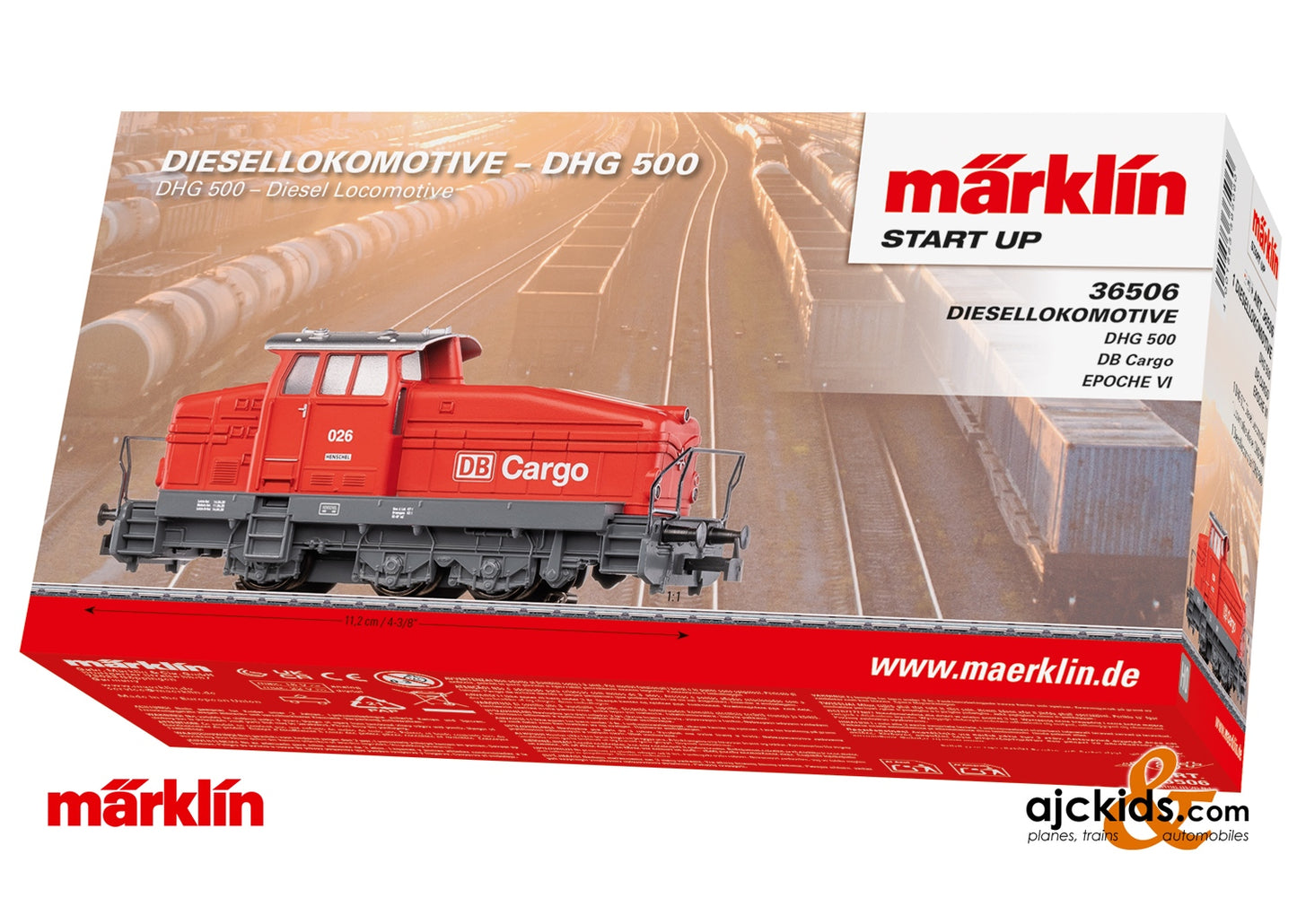 Marklin 36506 - Märklin Start up - DB Cargo Class DHG 500 Diesel Locomotive, Era VI