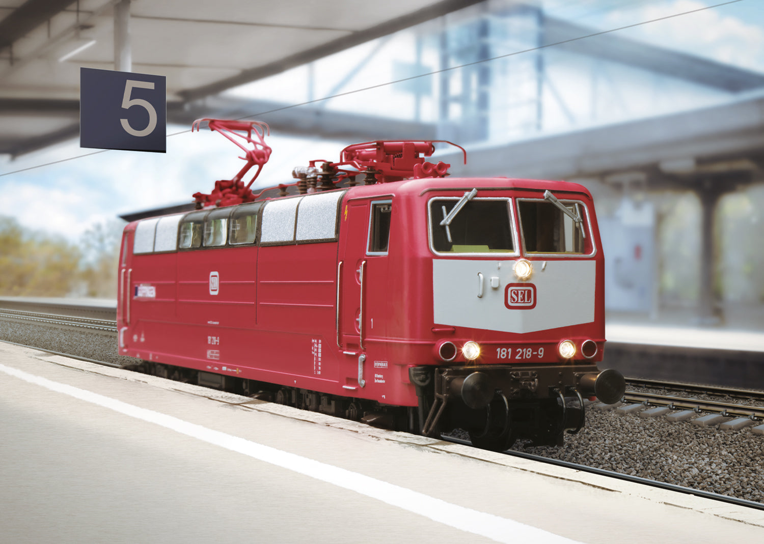 Marklin 39587 - Class 181.2 Electric Locomotive 218-9, GÖPPINGEN