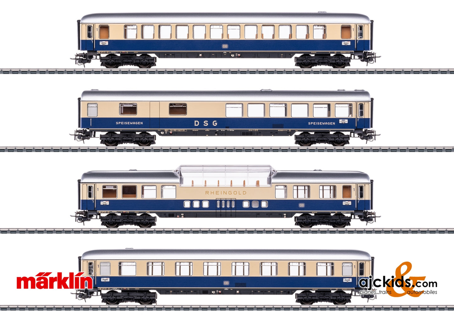 Marklin 40852 - DB Rheingold Set, 4 Cars, III