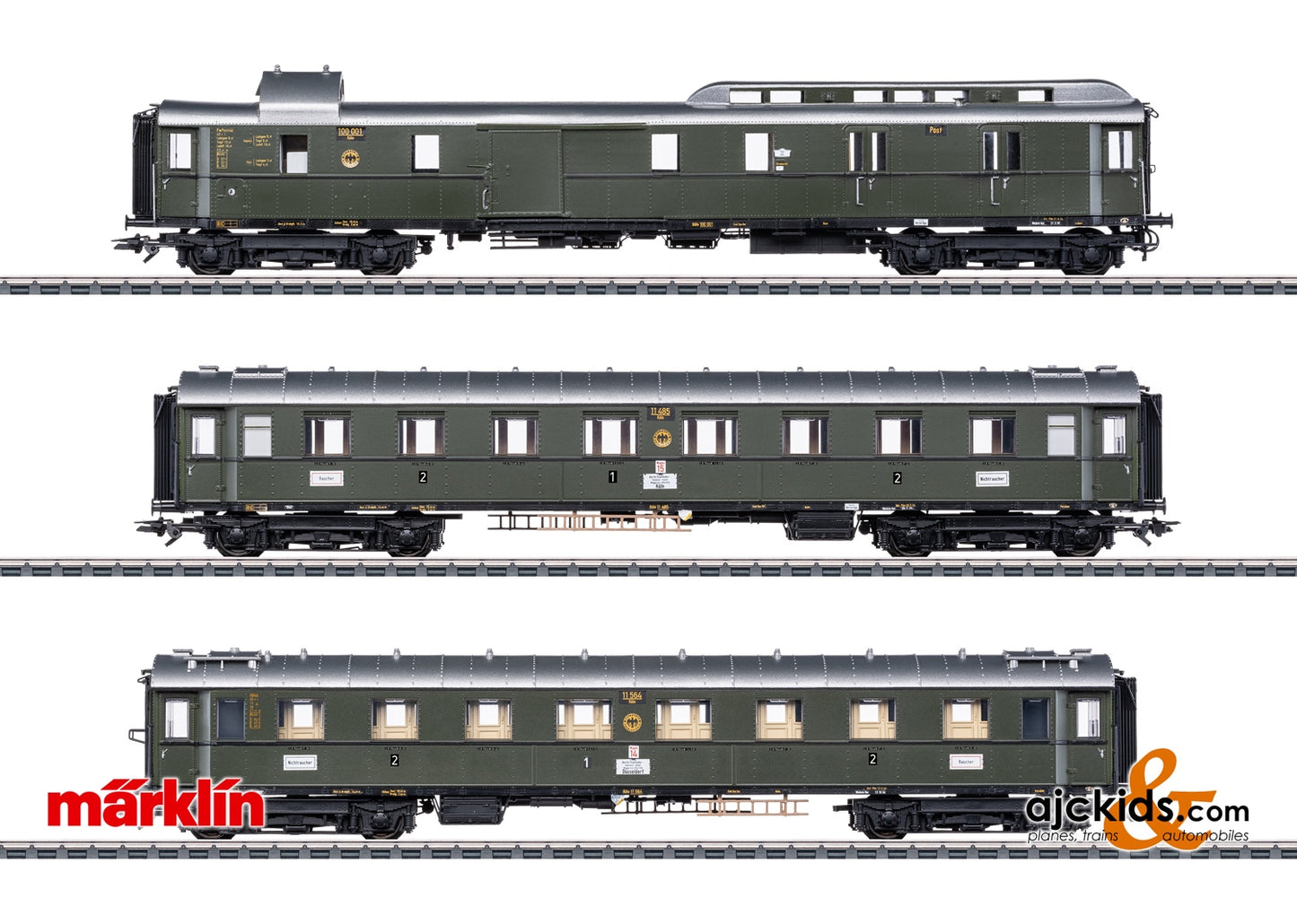 Marklin 42490 - FD 226 Express Train Car Set for the Class 01 at Ajckids.com