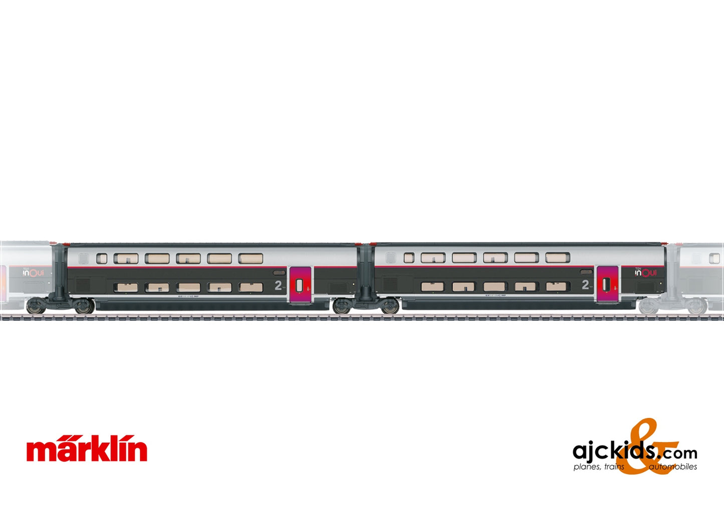 Marklin 43438 - Add-On Car Set 2 for the TGV INOUI