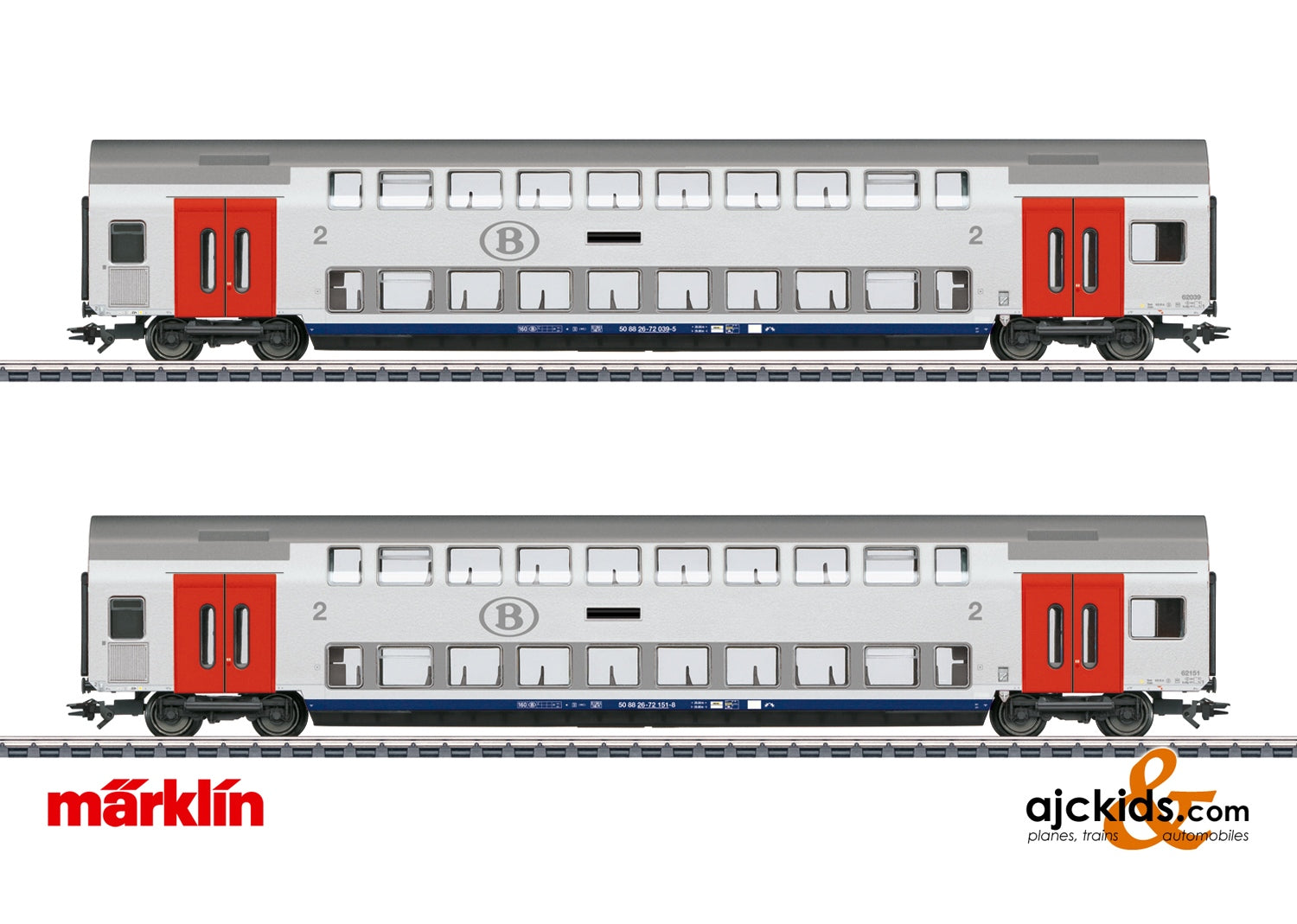 Marklin 43566 - SNCB Bi-Level Car Set