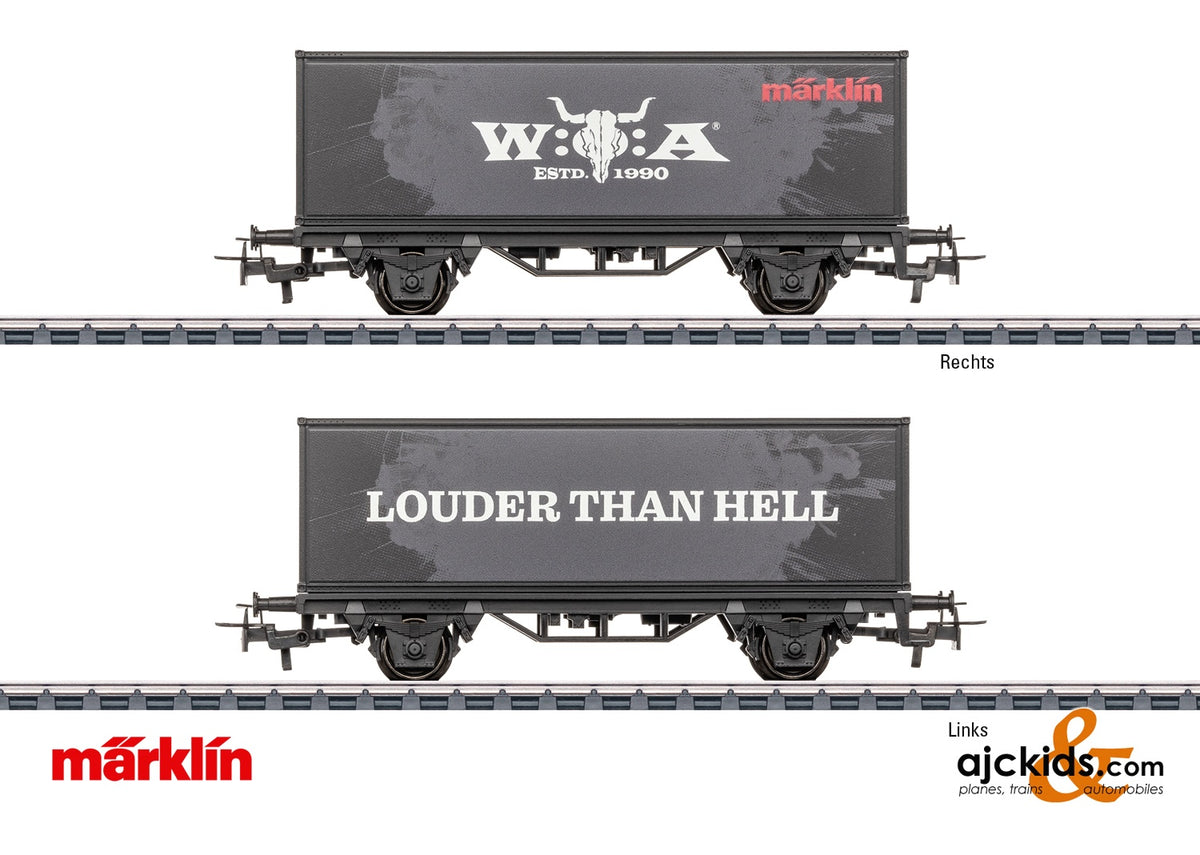 Marklin 44296 − Container Car, Smooth, W:O:A® from Marklin Model Trains