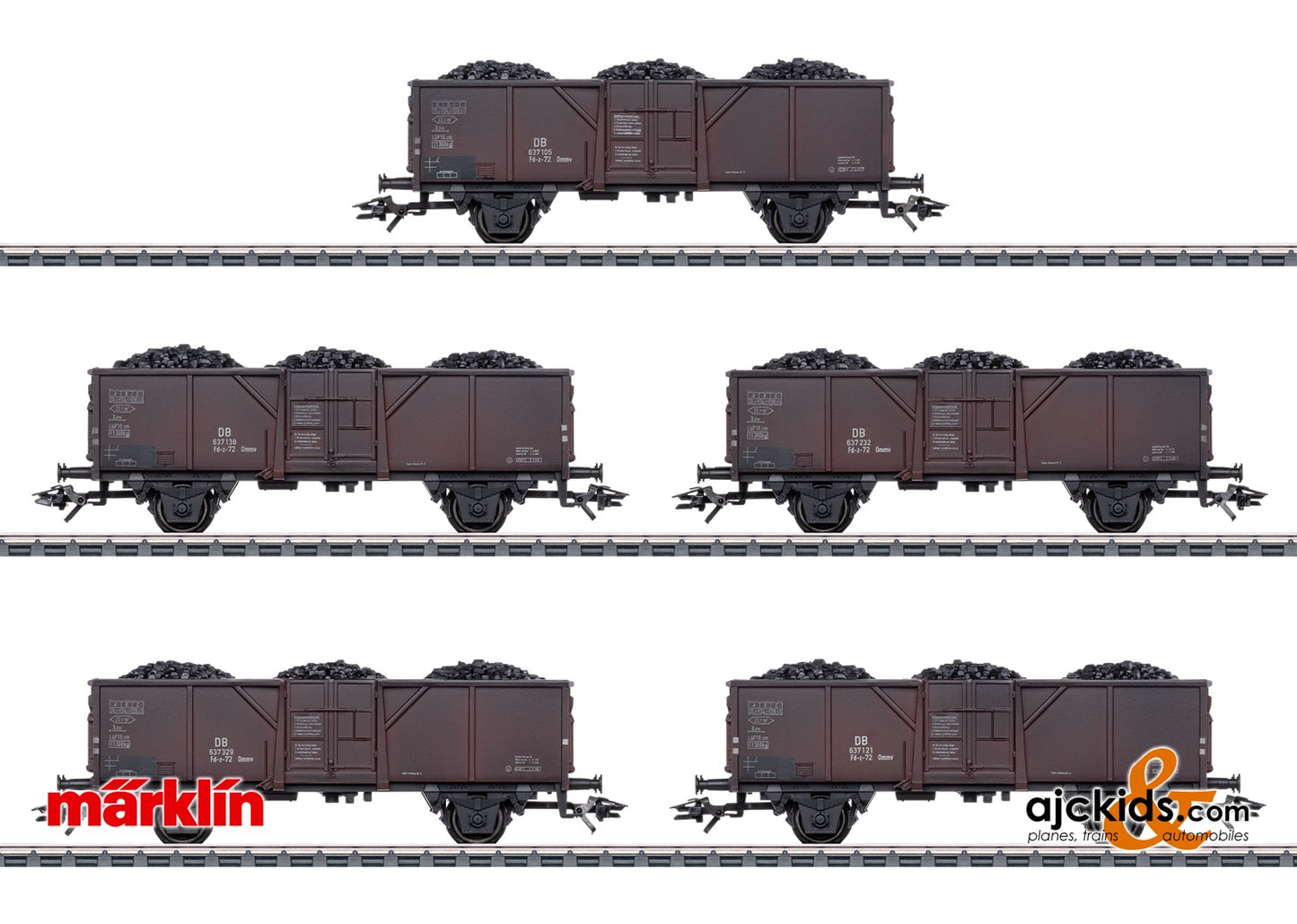 Marklin 44311 - Type Fd-z-72 Ommv Freight Car Set at Ajckids.com