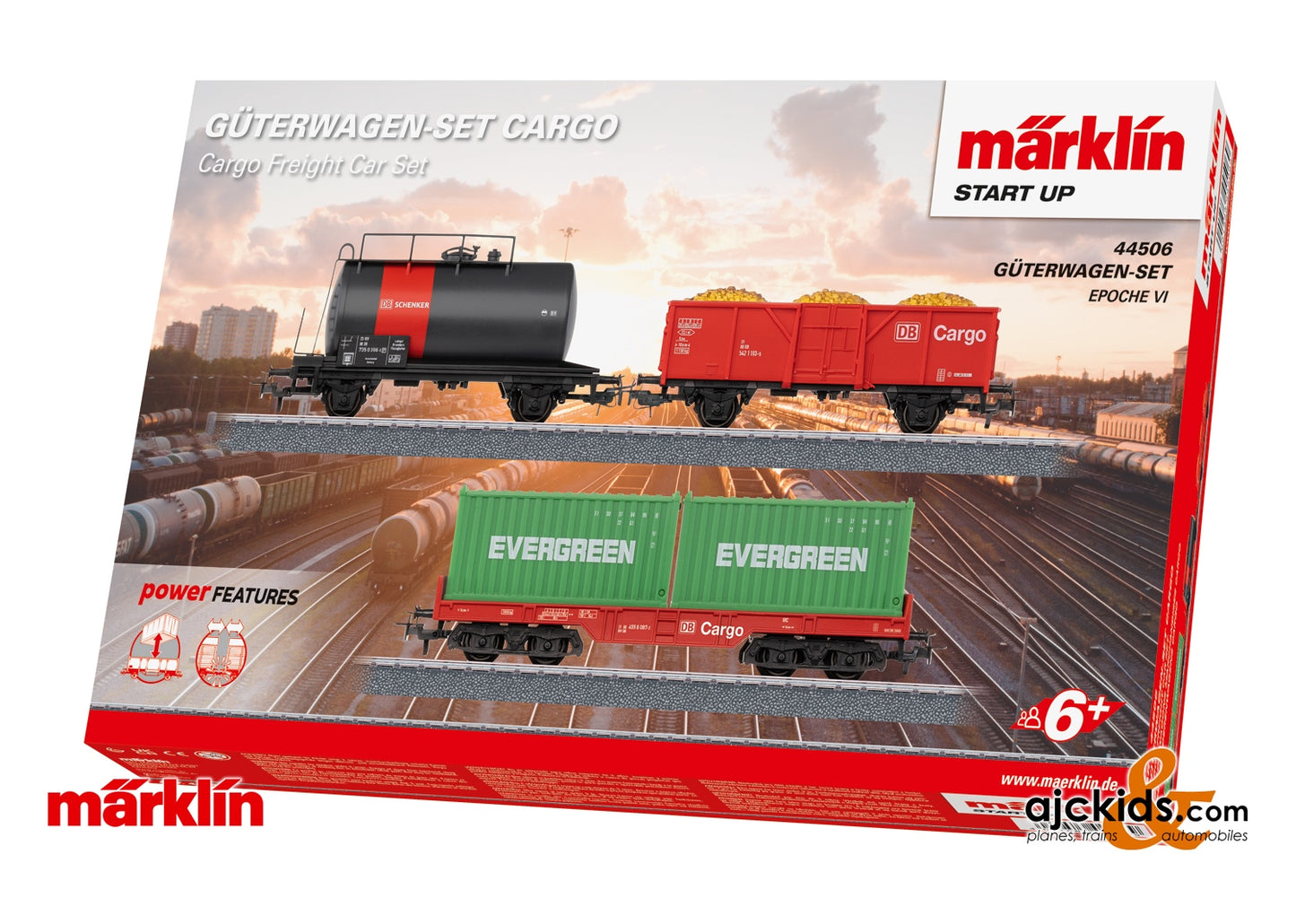 Marklin 44506 - Märklin Start up - Cargo Freight Car Set, Era VI