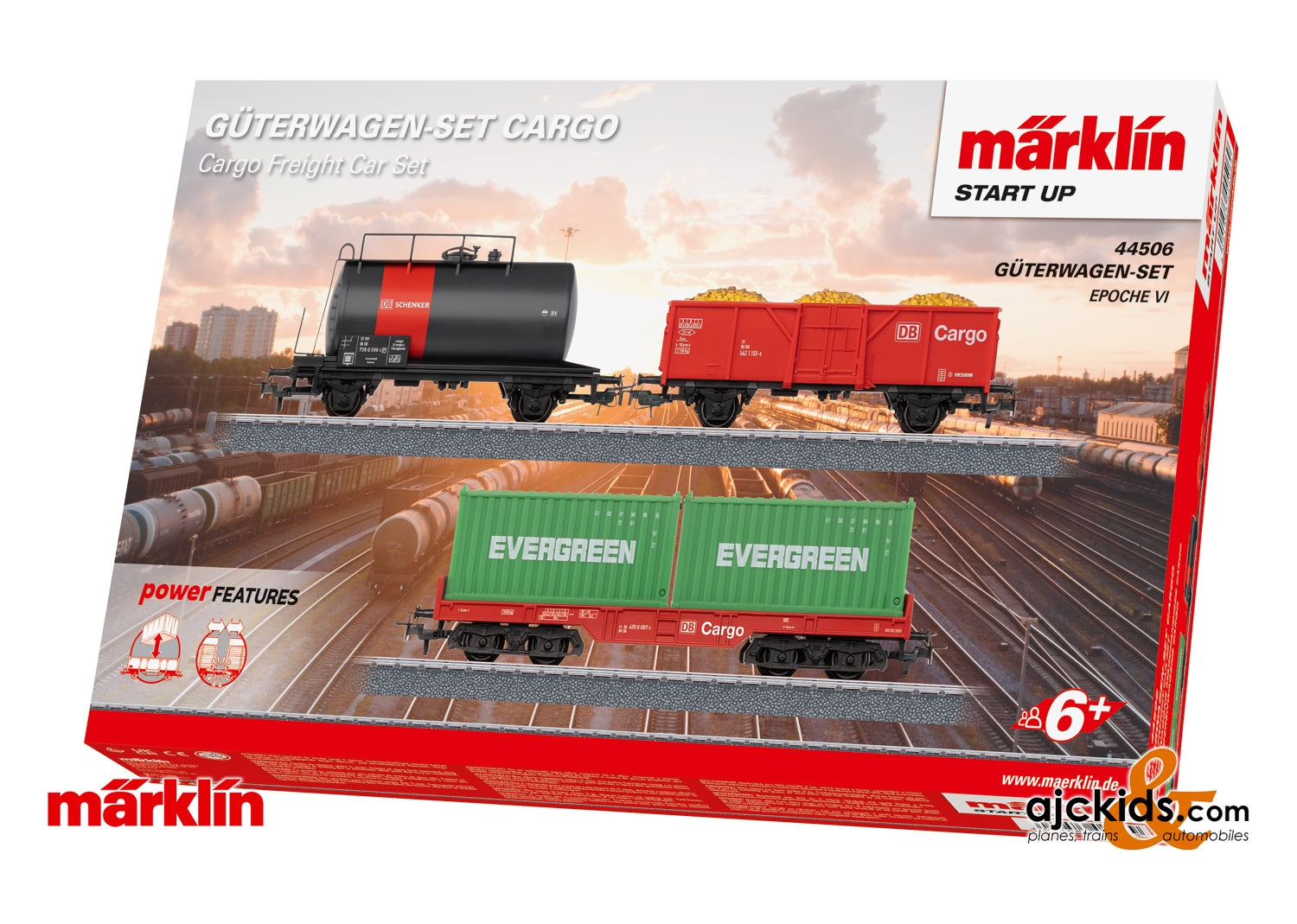 Marklin 44506 - Märklin Start up - Cargo Freight Car Set, Era VI