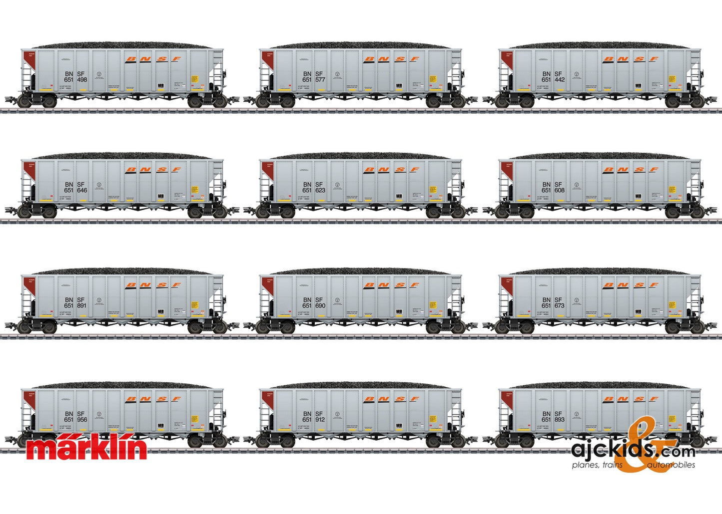 Marklin 45666 - BNSF Hopper Car Set, Era VI