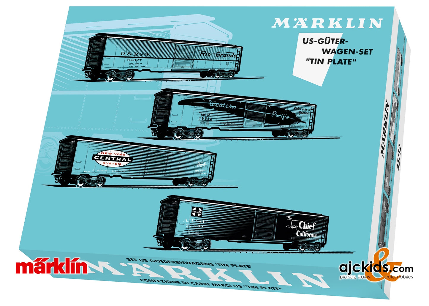 Marklin 45712 - US Tin-Plate Freight Car Set at Ajckids.com