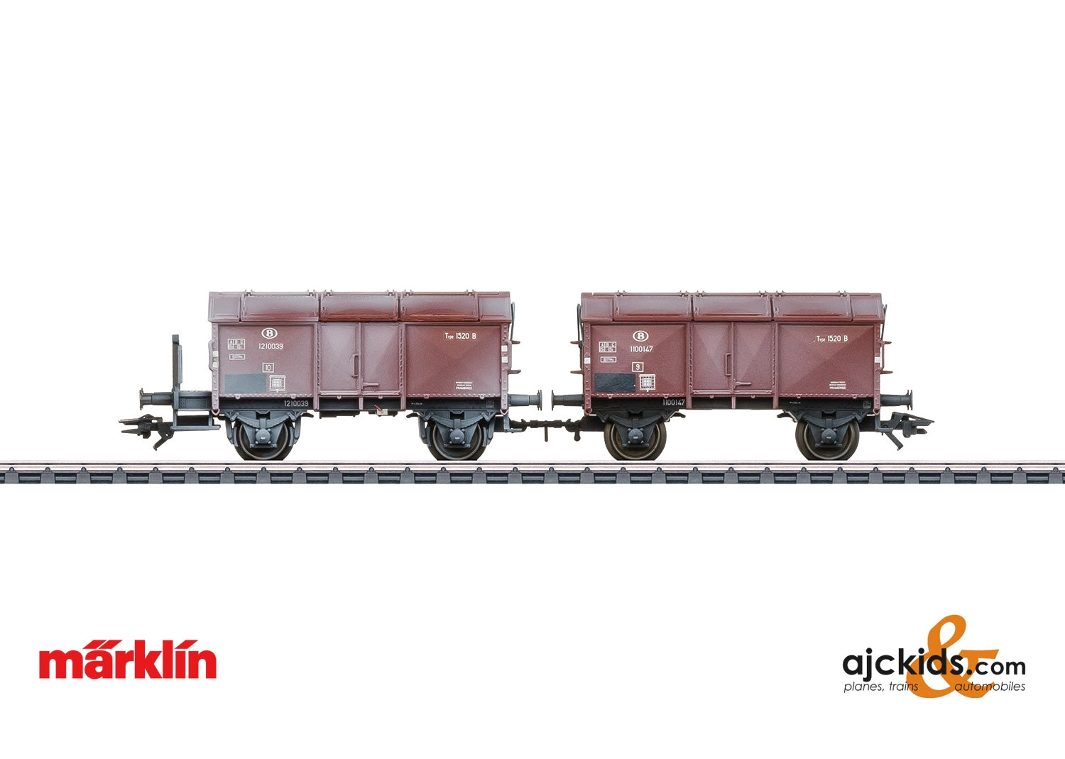Marklin 46018 Pair of Gondolas with Hinged Covers – Ajckids