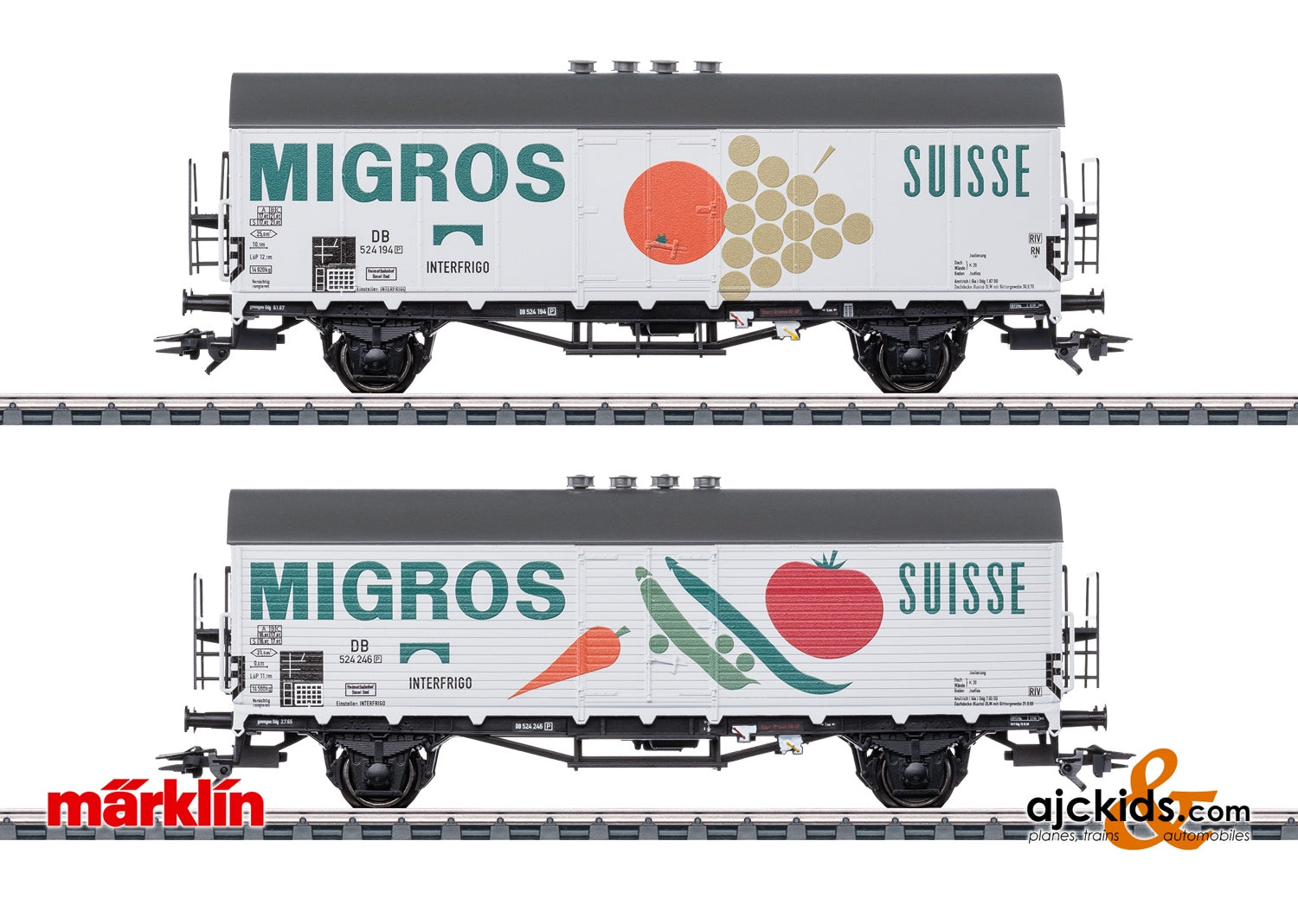 Marklin 46173 Migros Ref. Car Set, 2 Cars