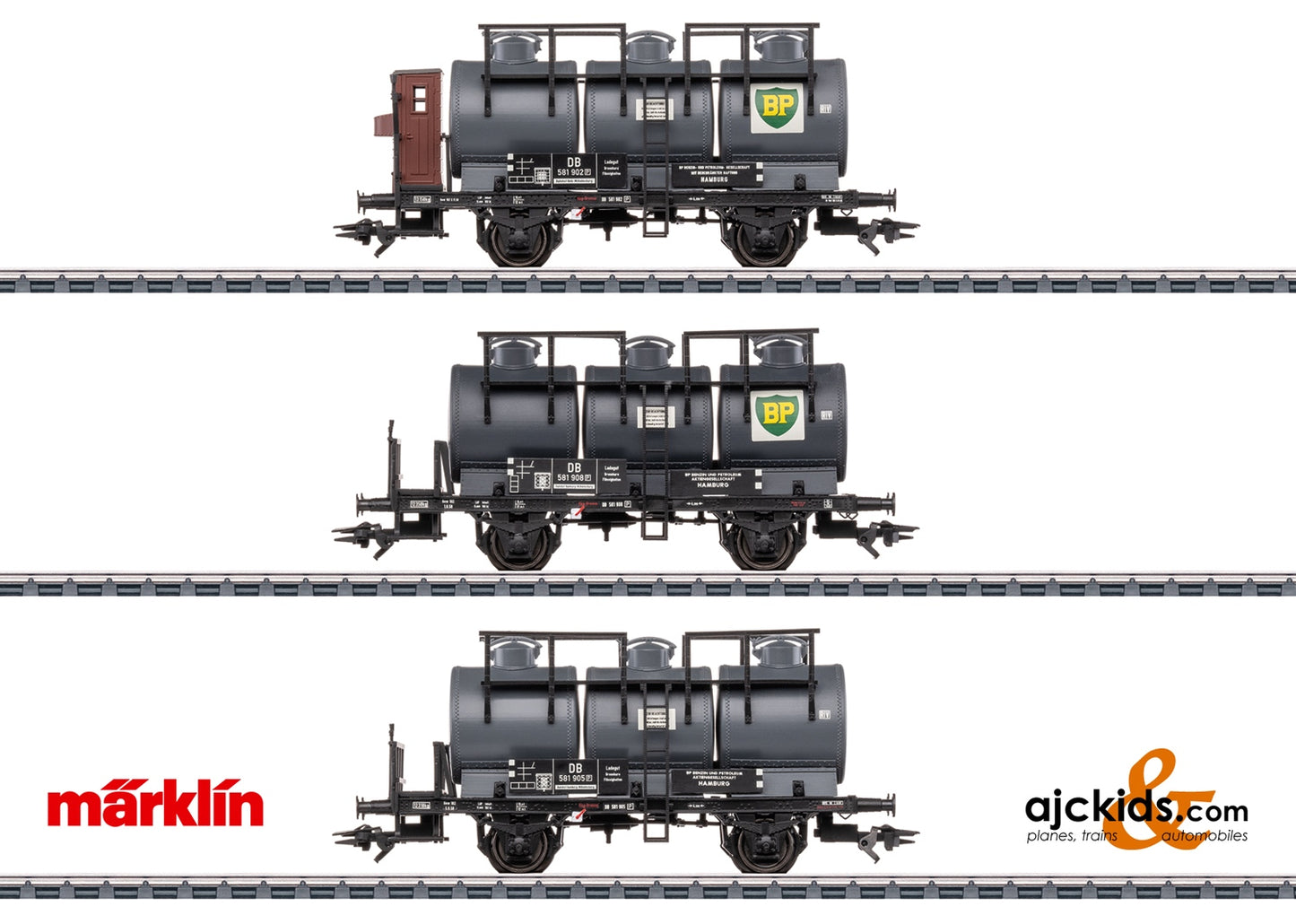 Marklin 46491 - Tank Car Set with Three Containers