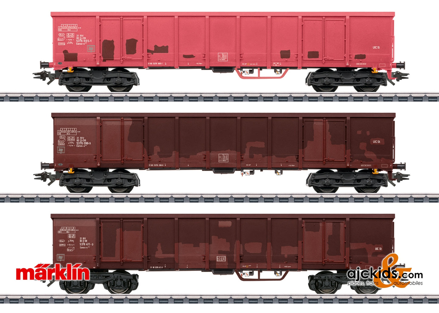 Marklin 47188 - Type Eanos-x High-Side Gondola Set