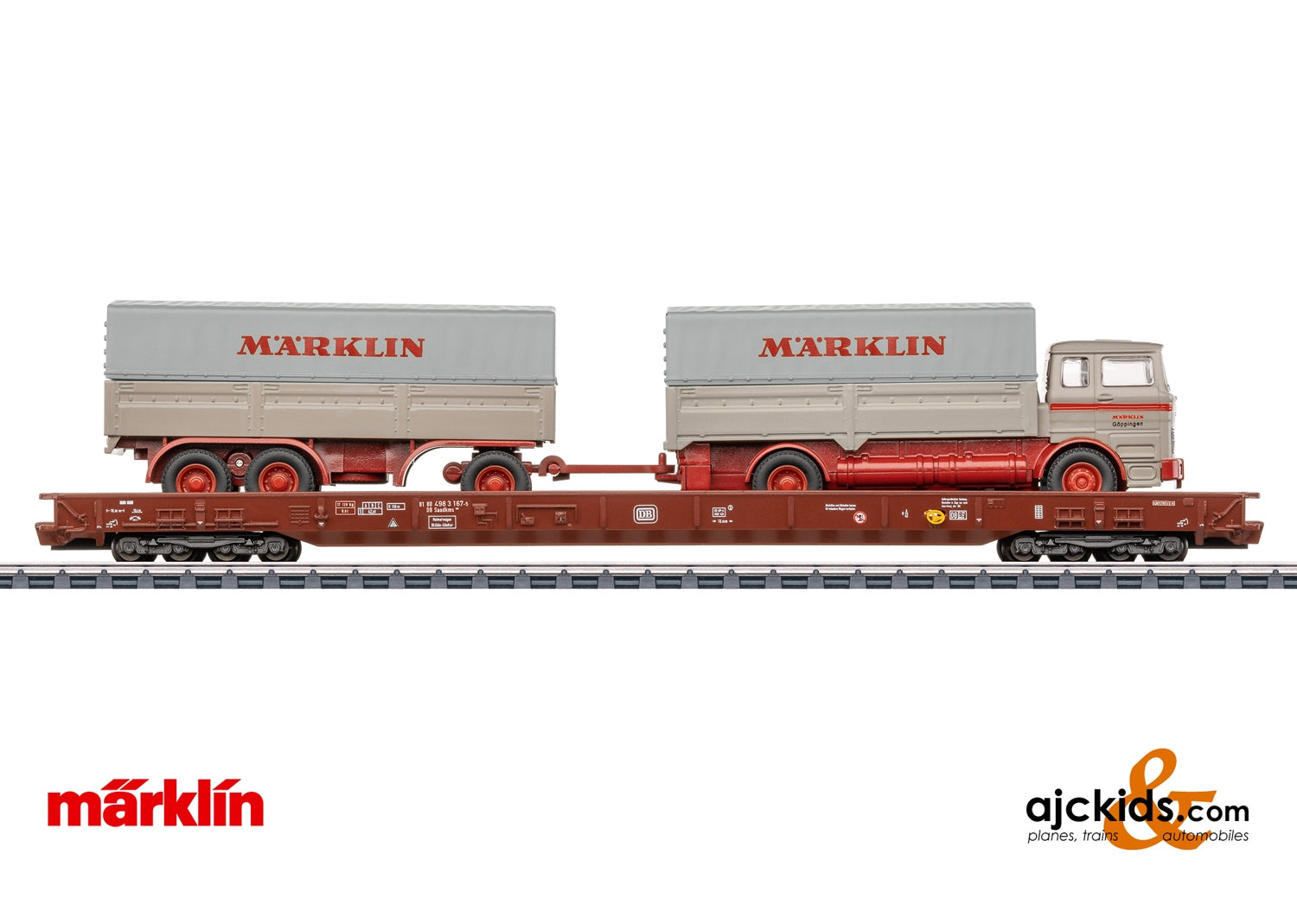 Marklin 47412 - Type Saadkms Depressed-Floor Flat Car