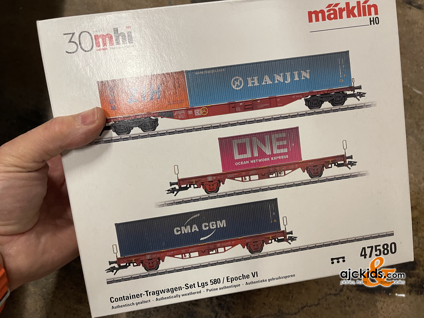 Marklin 47580 - Type Lgs 580 Container Transport Car Set