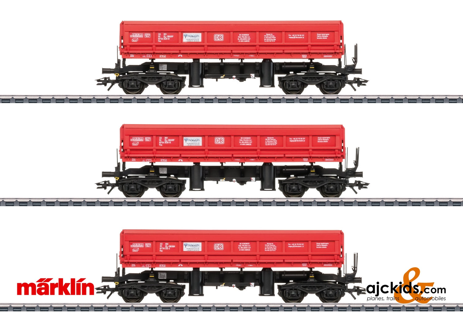 Marklin 48458 - Type Fas Side Dump Car Set at Ajckids.com