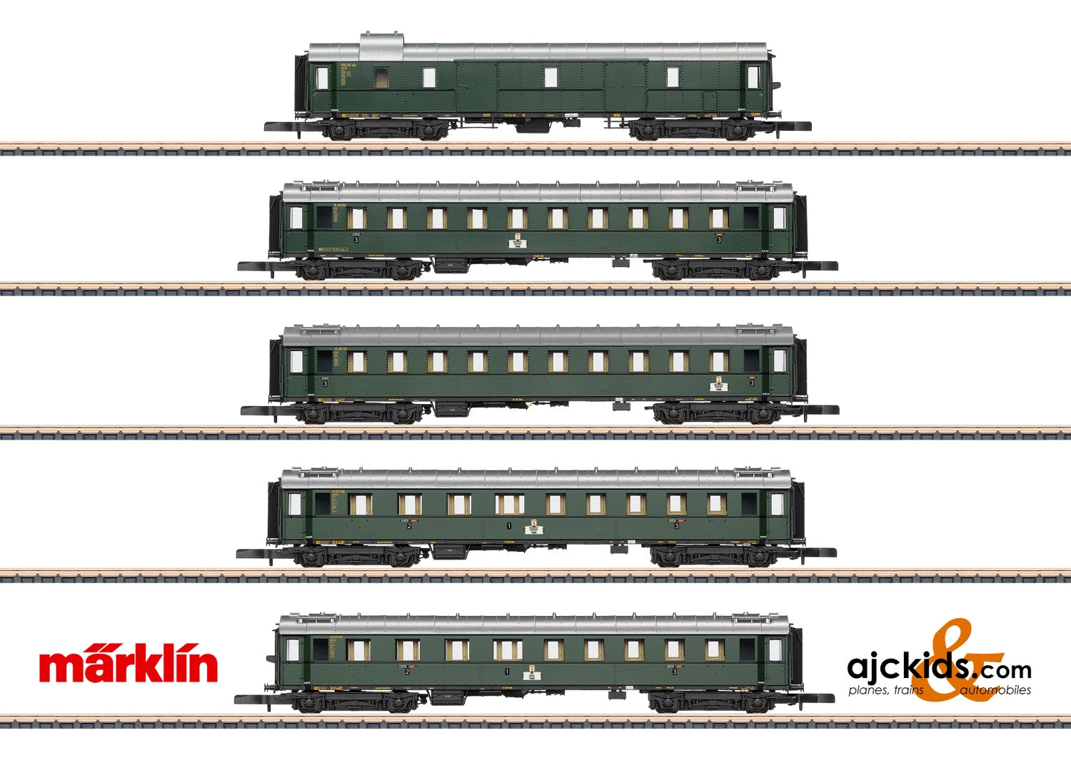 Marklin 87620 - Standard Design 1928 to 1930 Express Train Car Set at Ajckids.com