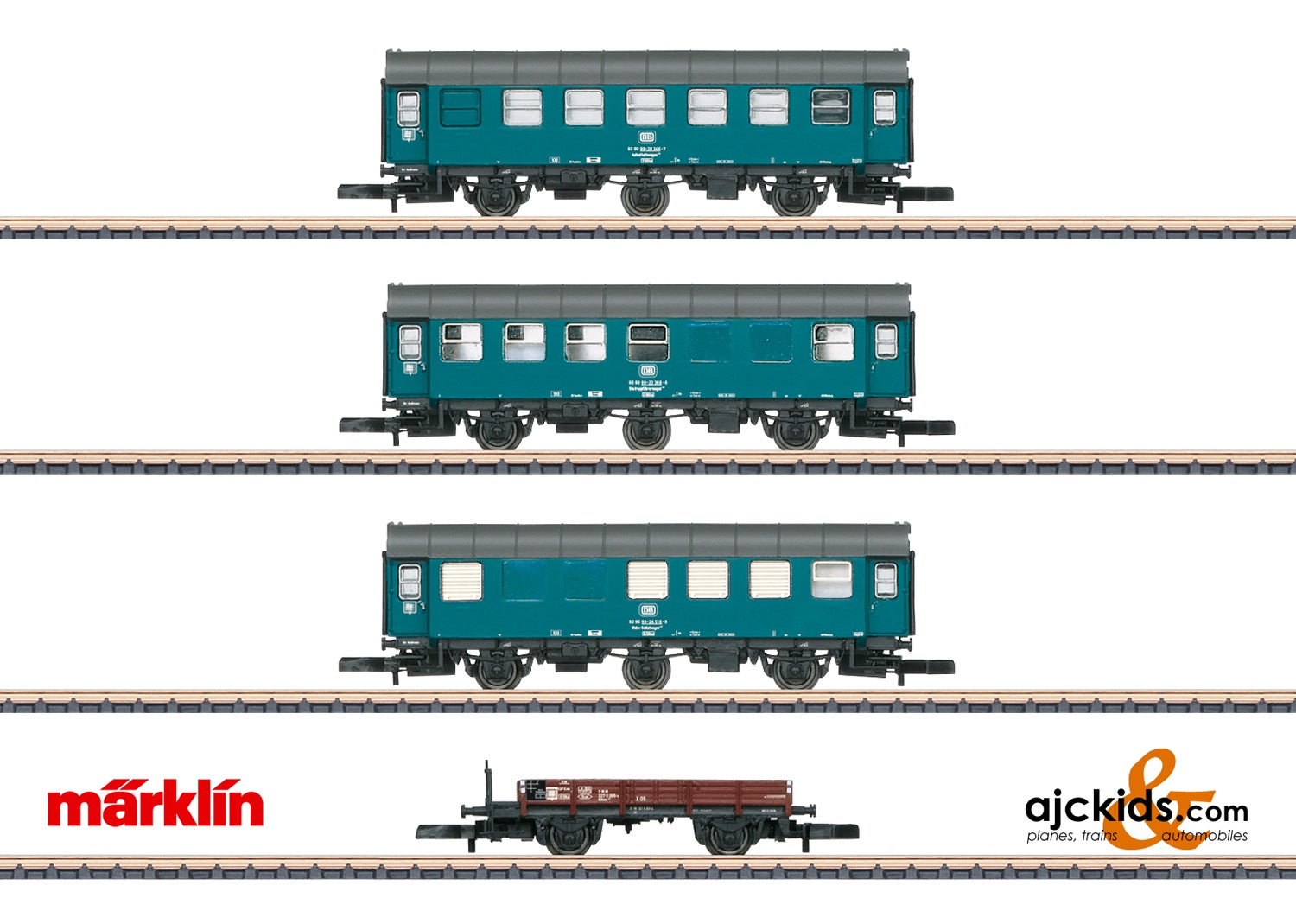 Marklin 87762 - DB Construction Train Car Set at Ajckids.com