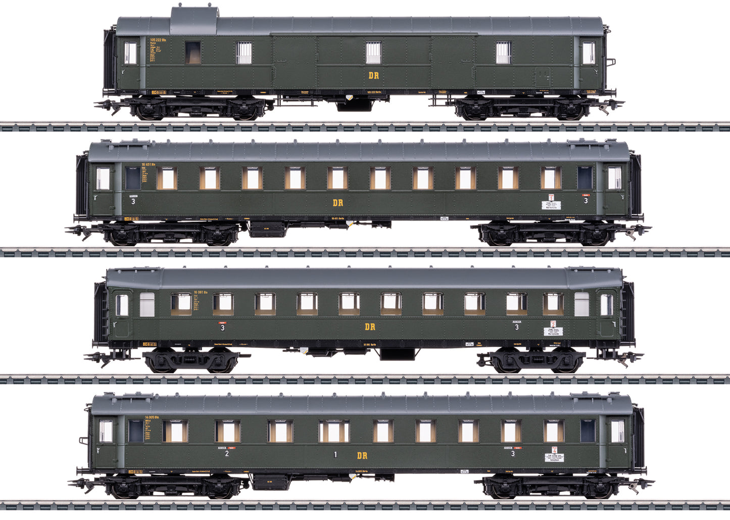 Marklin 42514 - Express Train Car Set for the Class 19.0 Steam Locomotive "Saxon Pride"