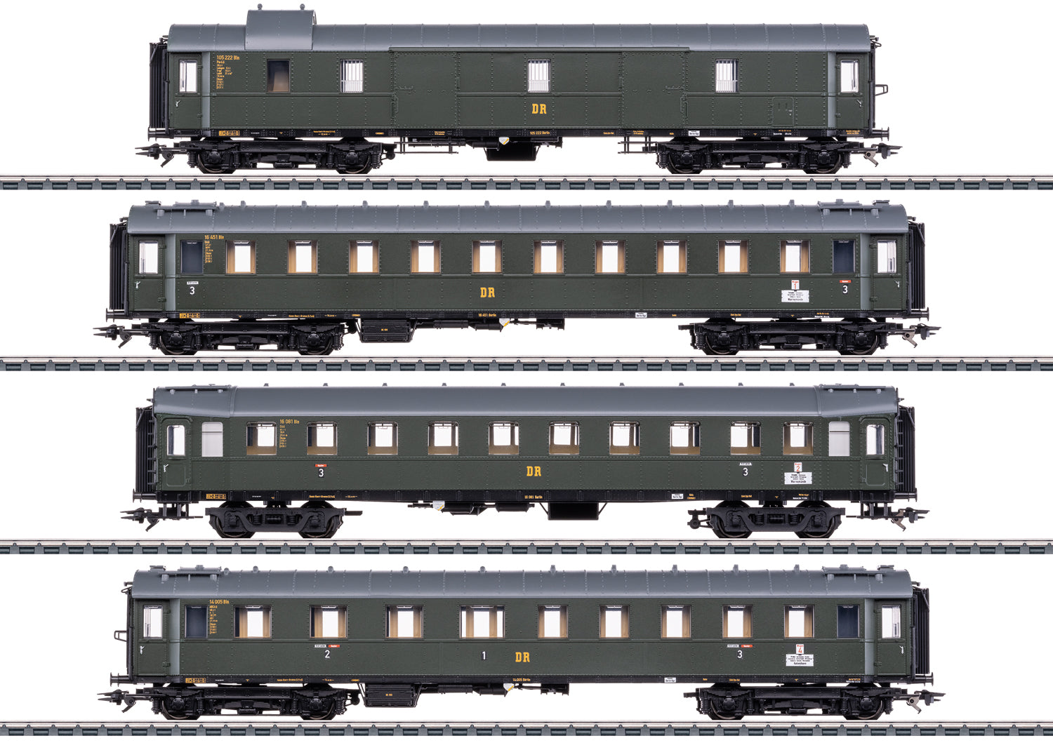 Marklin 42514 - Express Train Car Set for the Class 19.0 Steam Locomotive "Saxon Pride"