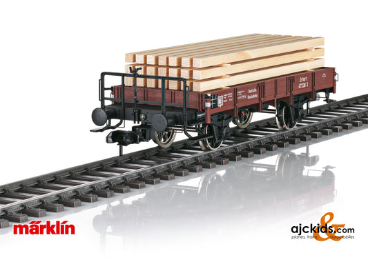 Marklin 58316 - Low Side Car with a Load of Lumber